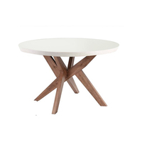 Ensemble de table basse en bois rustique moderne en bois massif nouveau design avec dessus en verre pour salon meubles de maison