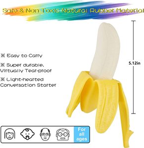 Juguete Antiestrés de Plástico en Oferta, Juguete Sensorial para Adultos, Bola Antiestrés para Apretar, Lindo Juego de Juguetes Antiestrés con Forma de Plátano - Product Image 4