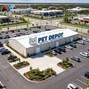 Industrial Factory Distribution Center Insulated Panel Engineering Solution <b>Hub</b> Steel Structure Pet Depot Warehouse - Product Image 1