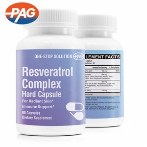 Obat kecantikan kulit Premium Label pribadi dengan Resveratrol kompleks Vitamin C Resveratrol kapsul keras kompleks - Product Image 3