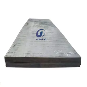 Guoyuan Factory Supplier Astm A36 Q235 Q345 Ss400 6mm 8mm 9mm 12mm Sae 1006 1010 1070 Black Surface Iron Ship Carbon Steel Plate