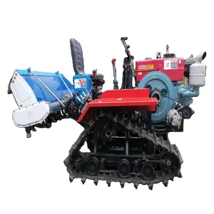 Factory bulk supply of 1GZL-120 tracked paddy field specialized rotary tiller