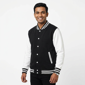 Veste universitaire de meilleure qualité, résistante au soleil, en polaire de haute qualité, bombardier universitaire Letterman personnalisé, veste universitaire, veste de baseball pour hommes - Product Image 1