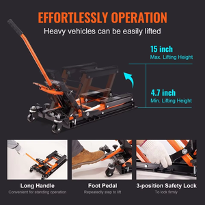 Gunting hidrolik silinder 1500Lbs/650 kg, Gunting perbaikan mobil untuk sepeda motor ATV dan sepeda motor - Product Image 3