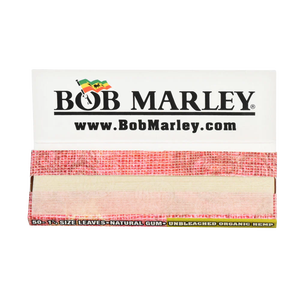Papel de fumar Bob Marley sin blanquear - Tamaño King (110 mm) - Caja de 50 cuadernos (33 hojas por cuaderno) para vapear y fumar - Product Image 2