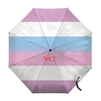 Parapluie pliant personnalisé avec motifs drapeau arc-en-ciel gay, idéal pour les foires d'art en plein air et les courts séjours en camping