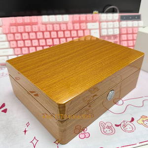 High Quality Elegant Heritage Luxury Designer Watches Customized Logo Yellow Wooden Box for Brand Watches - Product Image 5