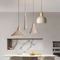 Lustre décoratif nordique pour restaurant, plafond haut, salon moderne, lampe suspendue en ciment Wabi-Sabi pour chambre à coucher, lampe de chevet