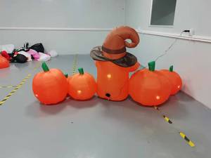 Suministros de fiesta de Halloween, levantamiento inflable, <span class=keywords><strong>calabaza</strong></span> elfa de 1,2 m para decoración de Halloween, venta al por mayor - Product Image 6