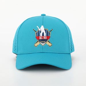 Concevez Votre Propre Logo De Broderie Personnalisé Adultes 6 Panneau 100% Polyester Spandex Chapeau Perforé Découpé Au Laser Trou Sport Papa Gorras Base - Product Image 2