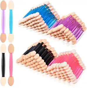 Du Lịch Duy Nhất Dùng Một Lần Mini Eyeshadow Sponge Applicator Brushes Eye Shadow Trang Điểm Đôi End Eyeshadow Cọ