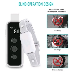 Gran oferta, <span class=keywords><strong>Collar</strong></span> de entrenamiento eléctrico recargable para perros, rango de <span class=keywords><strong>300m</strong></span>, pitido seguro, vibración, control remoto, 3 modos, impermeable, nailon, portátil, inteligente - Product Image 4