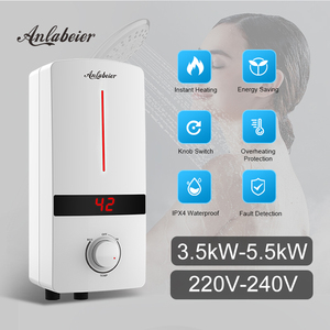 240V 3.5kW Anlabeier Brand Factory Supply ABS Outer <b>Case</b> Energy Saving for Shower Room bathroom heating appliance - Product Image 1