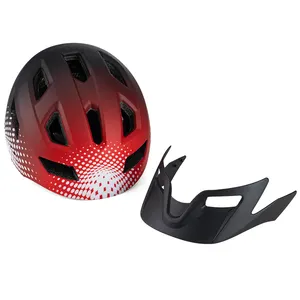 Casco de bicicleta de seguridad ajustable para niños, casco de bicicleta para niños, cascos de bicicleta con visera desmontable, casco de ciclismo para niños