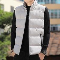 2024 Otoño Invierno HeatTech Outwear Sudeste Asiático Oriente Medio Moda Stand Collar Casual Slim Chaleco para hombres