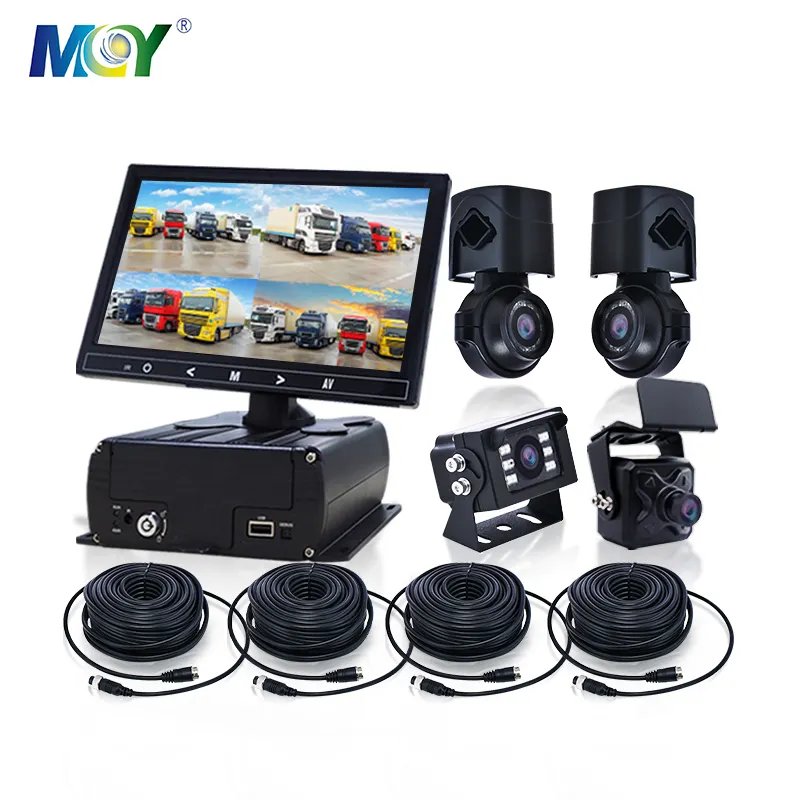 MCY kamera perekam DVR 4CH 8CH, sistem kamera Kendaraan armada Gps Real-Time streaming langsung