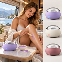 Nouveau mini chauffe-cire 2 modèles PW6 PW8, chauffage au graphène, pot intérieur en acier inoxydable, couvercle transparent, chauffe-cire pour épilation, voyage
