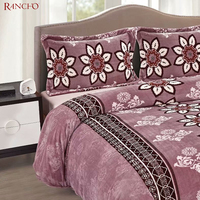 Ensemble de literie en flanelle microfibre de luxe, housse de couette noire, ensemble de couette, housse de couette