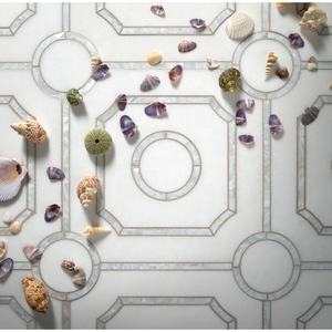 DTH Pietra buon prezzo puro <span class=keywords><strong>marmo</strong></span> bianco della miscela madre di perla in <span class=keywords><strong>marmo</strong></span> a getto d'acqua disegni - Product Image 5