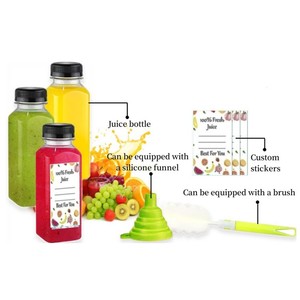 New arrivals 250 ml 300 ml 350 ml 500 ml Rỗng nhựa dùng một lần nước trái cây bao bì chai với cap - Product Image 3