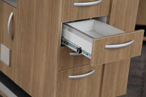 خزائن حديثة 12: 00 خزانة أسنان للعيادة الجديدة غرفة العلاج طبيب الأسنان مع حوض وخزانة أسنان خلفية بسطح الطاولة - Product Image 6