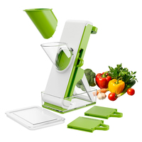 Ustensiles de cuisine, mandoline multifonctionnelle réglable, lames de coupe, lames en plastique PP, coupe-viande et légumes