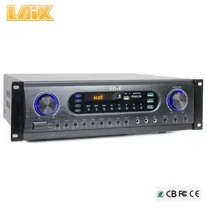 Laix-AMPLIFICADOR DE potencia de audio LX-390-1 RMS, 300W x 2, con USD/SD,DVD, función de diente azul, 2 canales, analógico