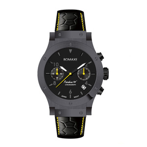 BOMAXE Hip Hop Oem Odem Technologie de placage de qualité supérieure Finition brossée Montre en acier inoxydable aux tons X-Grl Gunner - Product Image 6