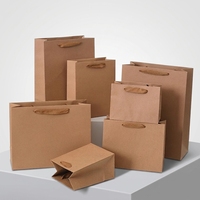 Sacs en papier kraft écologiques de 260 g avec poignées en corde de coton, soufflet accordéon, fond plat, logo personnalisé, emballage réutilisable pour vêtements