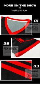 Équipe professionnelle Impression de logo personnalisée Maillot de hockey sur glace Chemise de sport Polyester Tackle Twill Sublimation Uniforme de hockey sur glace - Product Image 6