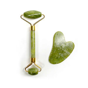 Rodillo Facial de Cuarzo Rosa, Cristal de Jade, para Masaje Facial, Set de Gua Sha, Rodillo de Jade para la Cara - Product Image 4