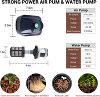 Système hydroponique RDWC à alimentation par le haut, système de culture en eau profonde recirculante, kit de culture DWC avec air et pompe à eau