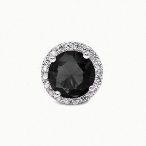 <b>Black</b> <b>Onyx</b> Cut Stud <b>Earrings</b> 925 Sterling Silver Gold Plated Third Party Certified Elegant Luxury Gemstone Jewelry for Women - Product Image 2
