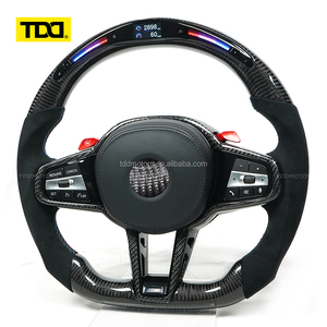 พวงมาลัยคาร์บอน TDD LED สำหรับ G30 G31 G32 X3 G01 X4 G02 M2 G87 M3 G80 M4 พวงมาลัยสปอร์ตแบบกำหนดเอง คาร์บอนไฟเบอร์แท้ - Product Image 5