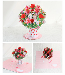 Flower 3D Pop up Birthday & Mother's Day <b>Cards</b> Eco-Friendly Recyclable <b>Paper</b> Get Well Gifts for Women - Product Image 3