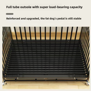 Fabrika Özel Üretim Metal İç Mekan Darbeye Dayanıklı Köpek Kafesi Kalınlaştırılmış Çelik Boru Özel Boyut Ucuz Evcil Hayvan Kafesi - Product Image 5