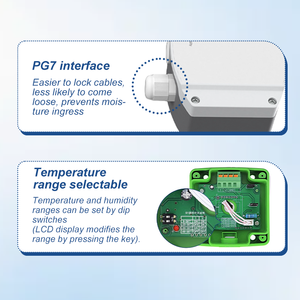 ES-A257 Industriële kanaaltemperatuur- en vochtigheidstransmitter LCD-scherm <span class=keywords><strong>RS485</strong></span>/4-20mA temperatuurmeter vochtigheidssensor - Product Image 6