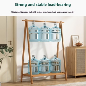 Simple Household Indoor Double-Layer Coat <b>Rack</b> Double-Tier Hanger and Drying <b>Rack</b> for Bedroom Floor Rod Design - Product Image 4