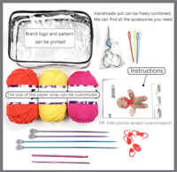Fil à tricoter à la main écologique 4ply Coton Crochet Lait Coton Crochet Fil mélangé à tricoter