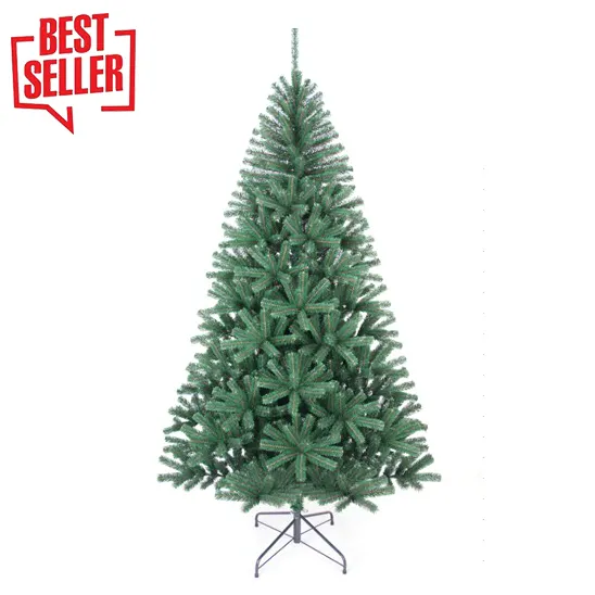 627 Branch Tips 6ft Artificial Green PVC Christmas Trees With Metal Stand Arbre De Noel Navidad 180cm indoor outdoor decoration