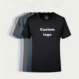Camiseta deportiva de manga corta para hombre de 160g de secado rápido, con estampado personalizado DTF, poliéster y spandex, transpirable. - Product Image 1