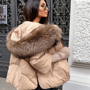 <span class=keywords><strong>Piumini</strong></span> in Offerta Speciale con Ampio Collo di Pelliccia, Cappotti <span class=keywords><strong>Invernali</strong></span> da Donna Stile Corto con Cappuccio - Product Image 4