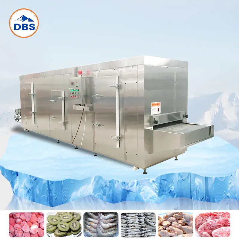 개인 빠른 냉동 냉동 야채 최고의 가격 경제적 작은 Iqf 터널 냉동 기계