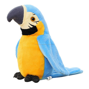 2020 Personnalisé en peluche perroquet jouet peluche répéter perroquet <span class=keywords><strong>animal</strong></span> poupée - Product Image 2