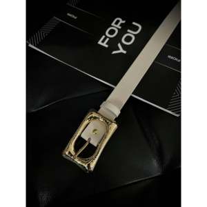 Cinturón de Mujer Fiori Rectangular con Hebilla Dorada, Cinturón Casual de PU con Marco de Aleación - Product Image 3