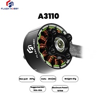 Moteur Brushless Flashhobby 6S A3110 900KV M5 pour FPV longue portée 9-10 pouces, 12N14P, poussée maximale 2,9 kg, moteur BLDC pour modèles RC et applications industrielles robotiques