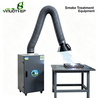 Extracteur de fumée de soudage portable à bras unique, prix de gros, débit d'air 1500m³/h, 99% d'efficacité