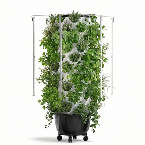 Torre <span class=keywords><strong>de</strong></span> Cultivo Vertical Hidropónico <span class=keywords><strong>de</strong></span> 6-12 Niveles con Luz LED para Piñas, Sistema con Bomba, Jardín Interior, Maceta para Vegetales - Product Image 3