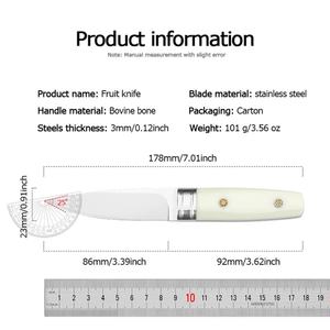 Couteau tactique de survie OEM personnalisable en jade blanc, lame en acier inoxydable, pointe tombante, manche G10, fourreau en cuir, pour la chasse - Product Image 6