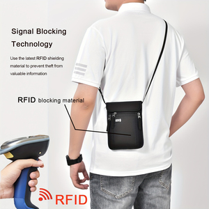 <span class=keywords><strong>Nylon</strong></span> Chống Thấm Nước Chống Trộm chủ thẻ du lịch tài liệu Pouch RFID chặn cổ Ví với RFID bảo vệ lưu trữ hộ chiếu - Product Image 5